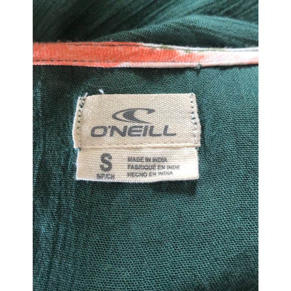 O'Neill Indica Green long sleeved Floral Print Romper size small - Picture 8 of 12